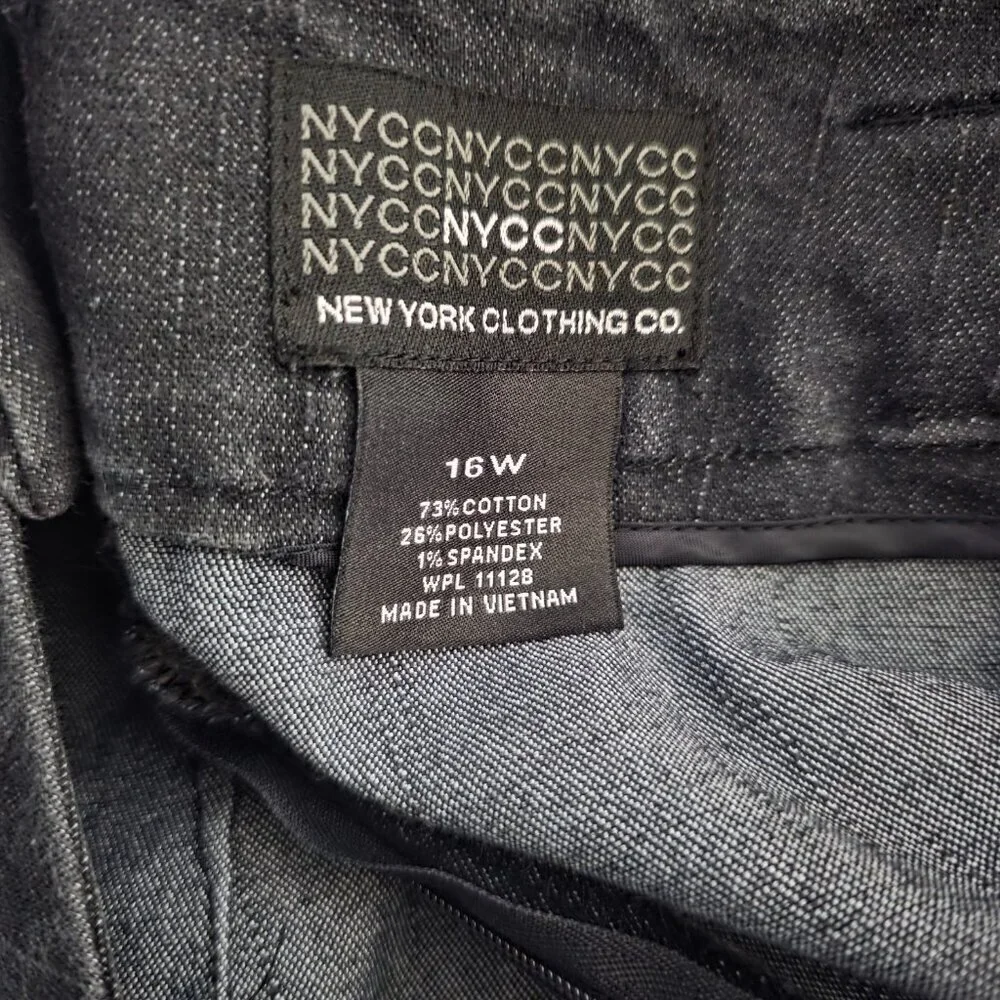 New York Clothing Company NYCC Blue Denim Pencil Skirt size 16w